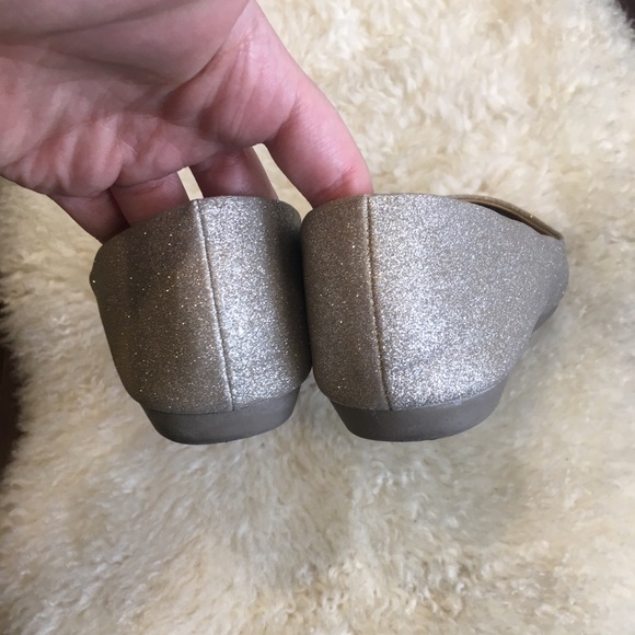 AEO - Glitter Silver Gold Metallic Ballet Flats 8.5 - Picture 12 of 16